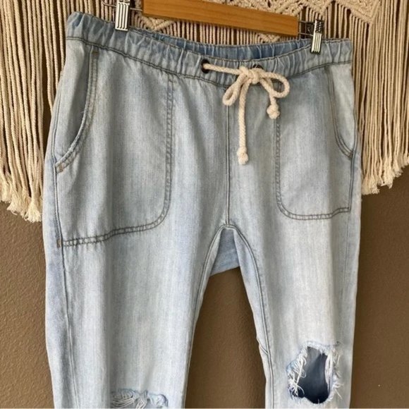 One Teaspoon Shabbies Drawstring Boyfriend Jeans - medium - Hustler Blue - Picture 7 of 14